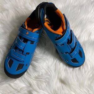 Louis Garneau sapphire blue/orange cycling shoe